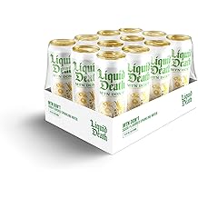 Liquid Death Soda-Flavored Sparkling Water - Mnt Don't Lemon, Lime, Less Sugar*, Huge Flavor, No Caffeine, No Artificial Sweeteners, King Size 19.2 Fl Oz Pack of 12