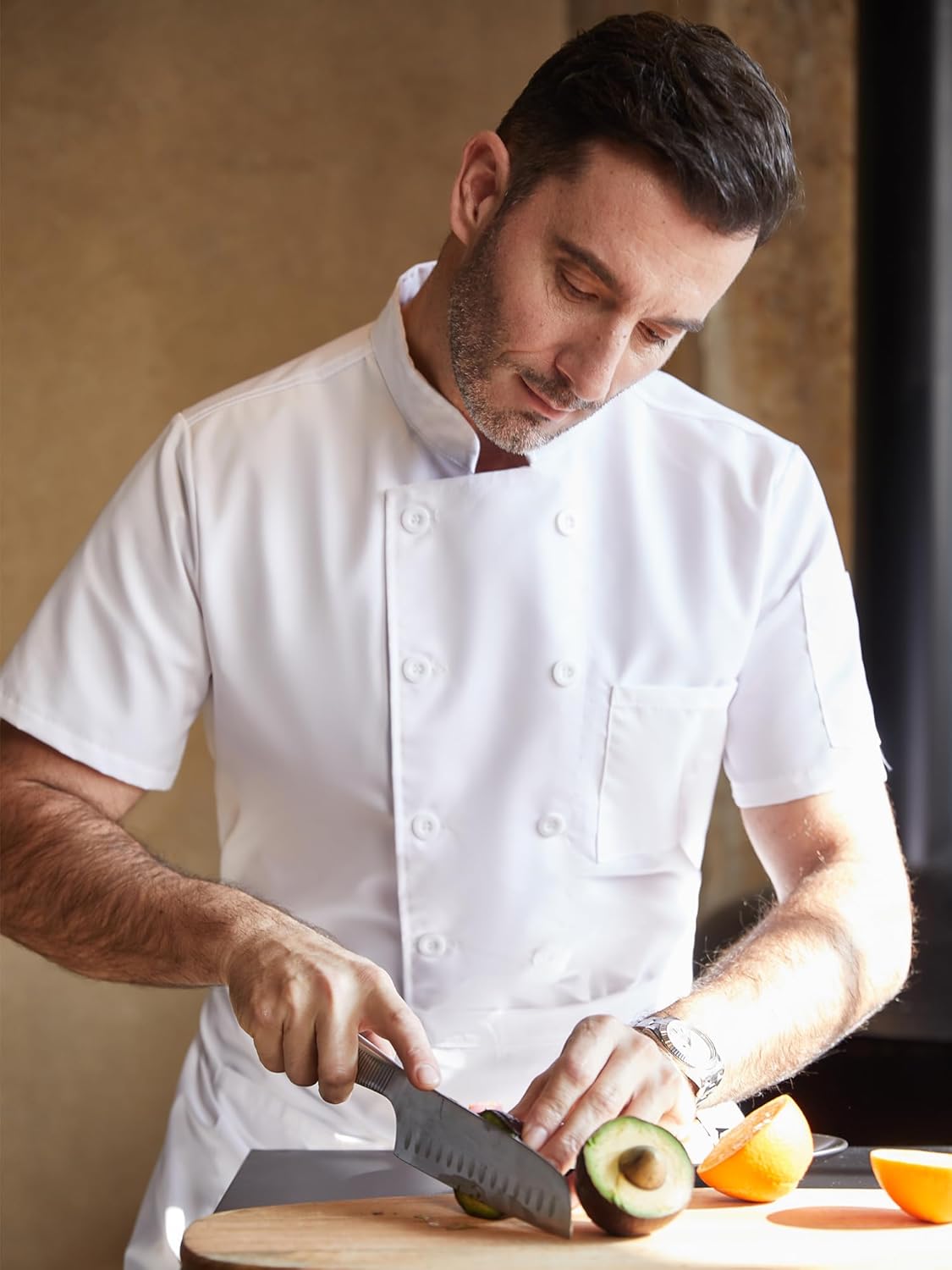 KITCHIEF Black Chef Coat With Mesh Lightweight Chef Jacket Men Short Sleeve Chef Uniform for Kitchen,Restaurant,Bakery - Image 6