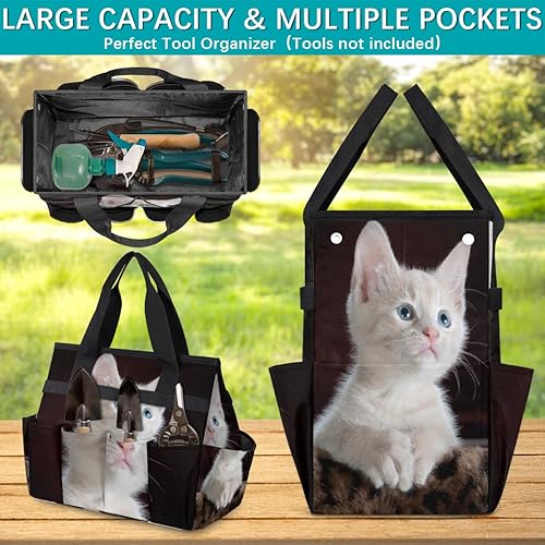 Miniatura 4 de Bolsa de herramientas de jardín para mujeres y hombres, bolsas de almacenamiento de herramientas de jardinería con 10 bolsillos, organizador de