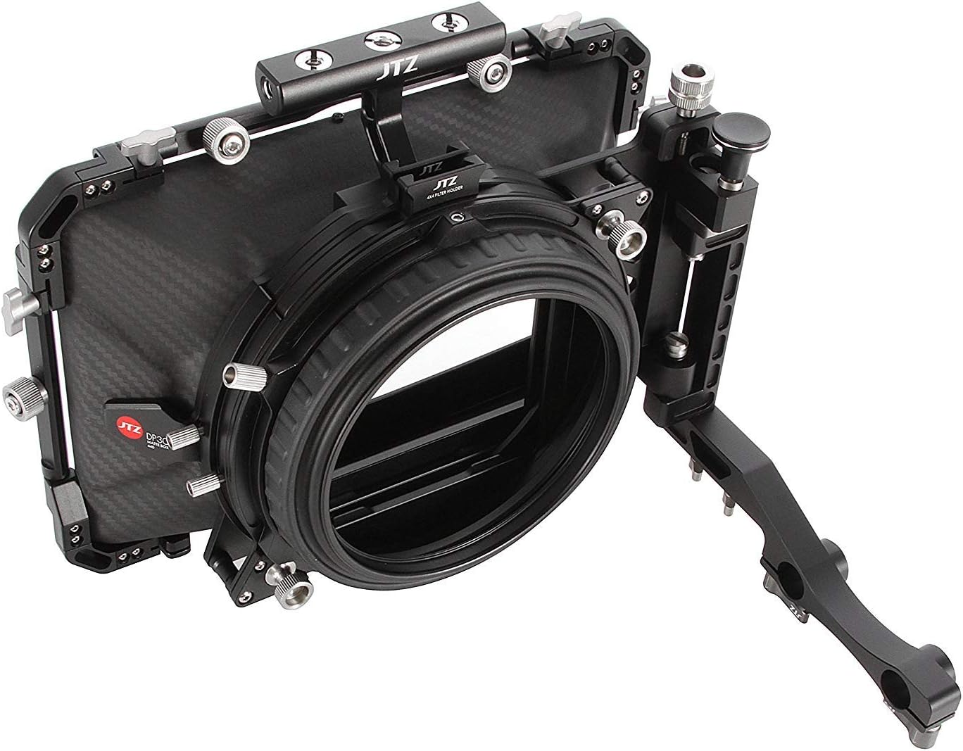 JTZ DP30 Cine Carbon Fiber 4x4 Swing Away Matte Box 15mm/19mm for Sony ARRI RED Canon BMD Nikon A9 A7III A6500 D850 D750 GH5S GH5 GH4