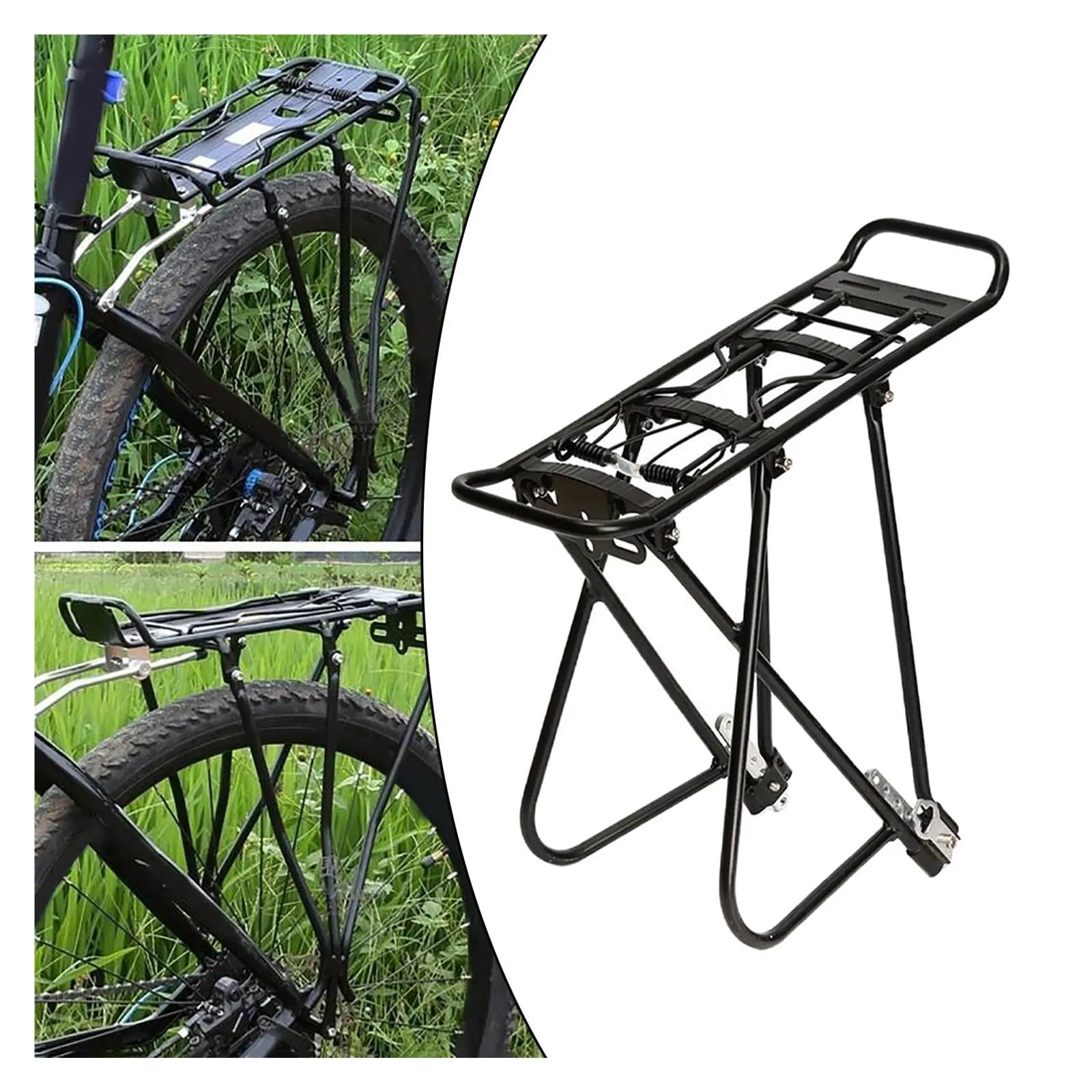 Bagażnik rowerowy ze stopu aluminium, przedni i tylny