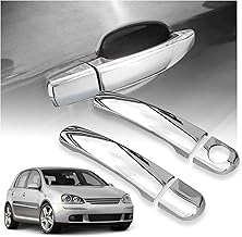 CHROMEMASTER | Cubiertas para Manillas Exteriores de Puerta Compatibles con VW Golf Hatchback 3D 2003-2008 | Acero inoxidable; Color: Cromo; Protección y Nuevo Look para Tus Manillas; Juego: 4 uds.