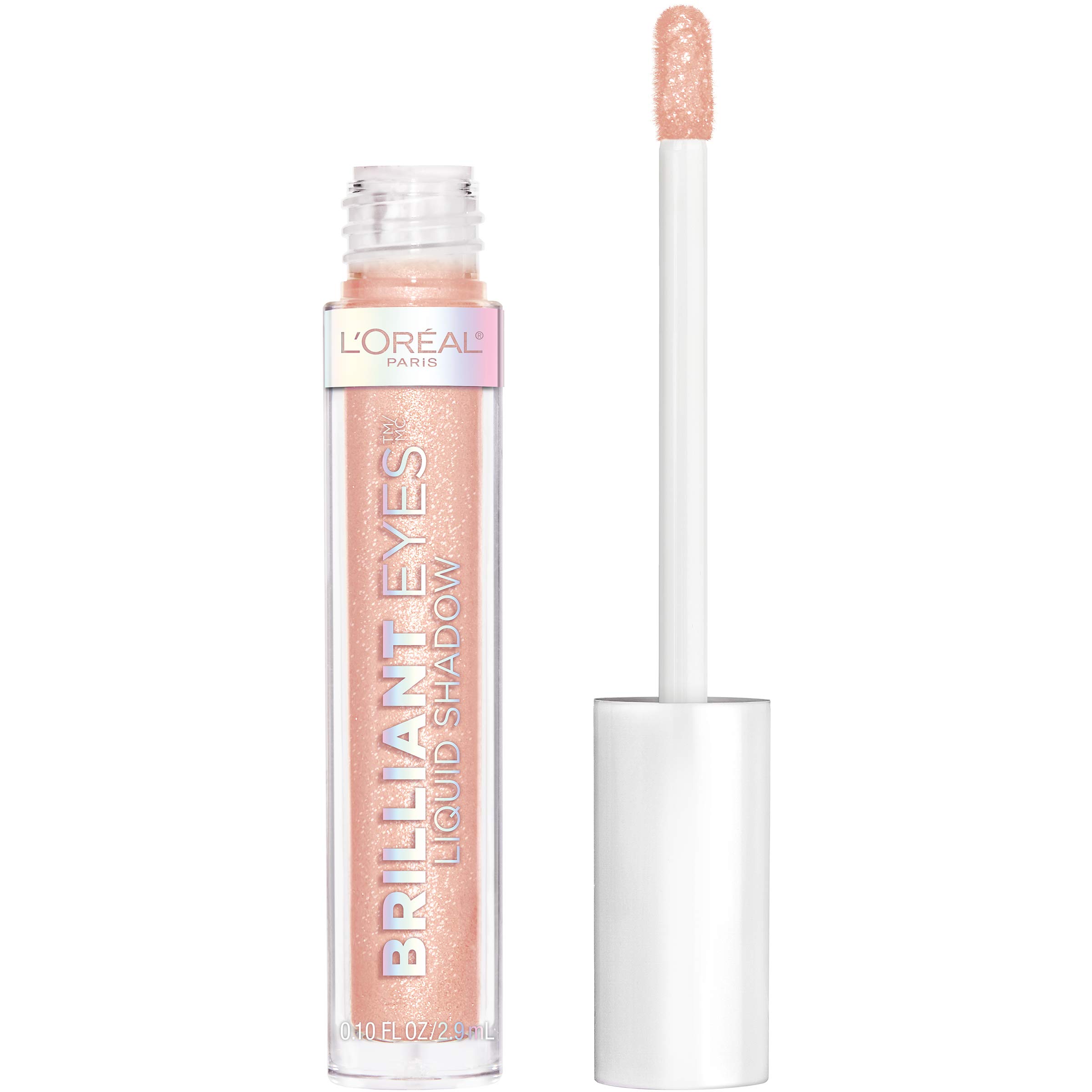 L'Oreal Paris Brilliant Eyes Shimmer Liquid Eye Shadow, Longwearing Lasting Shimmer, Crease Resistant, Flake-Proof, Precision Applicator, Quick Dry, Non-Greasy, Seeing Stars, 0.1 oz. Seeing Stars 0.1 Fl Oz (Pack of 1)