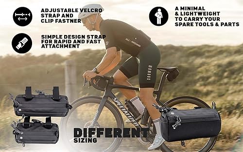 Miniatura 5 de Lumiere & Co. Bolsa para manillar de bicicleta, Bolsa para manillar de bicicleta, Bolsa delantera para bicicleta, Almacenamiento de bicicletas de