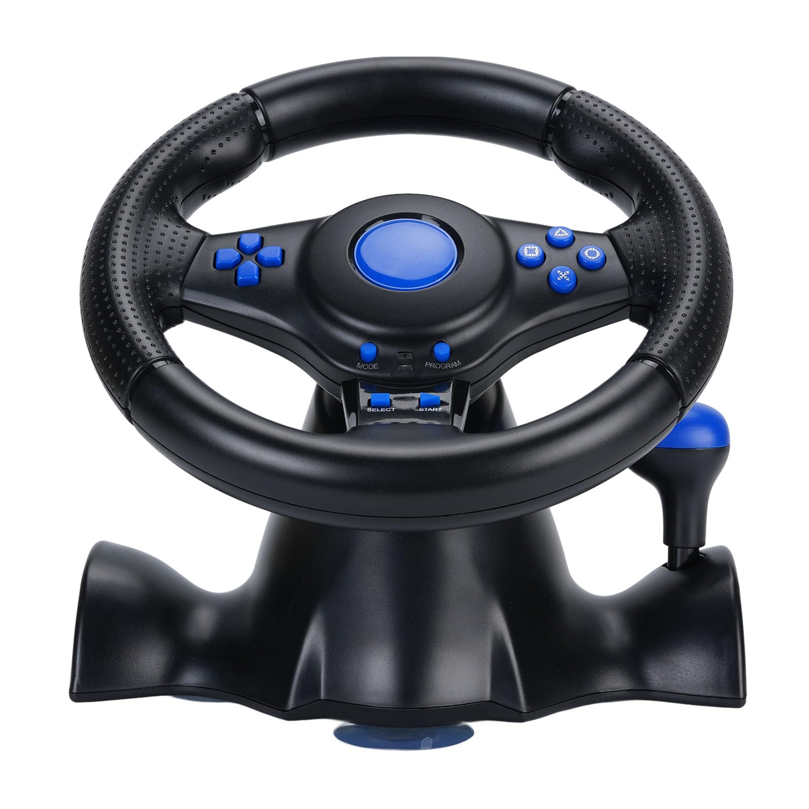 PUSOKEI Volante con Pedali Lineari e Paddle USB Rotazione di 180° Feedback di Vibrazione Realistico Volante da Gioco per PC per per