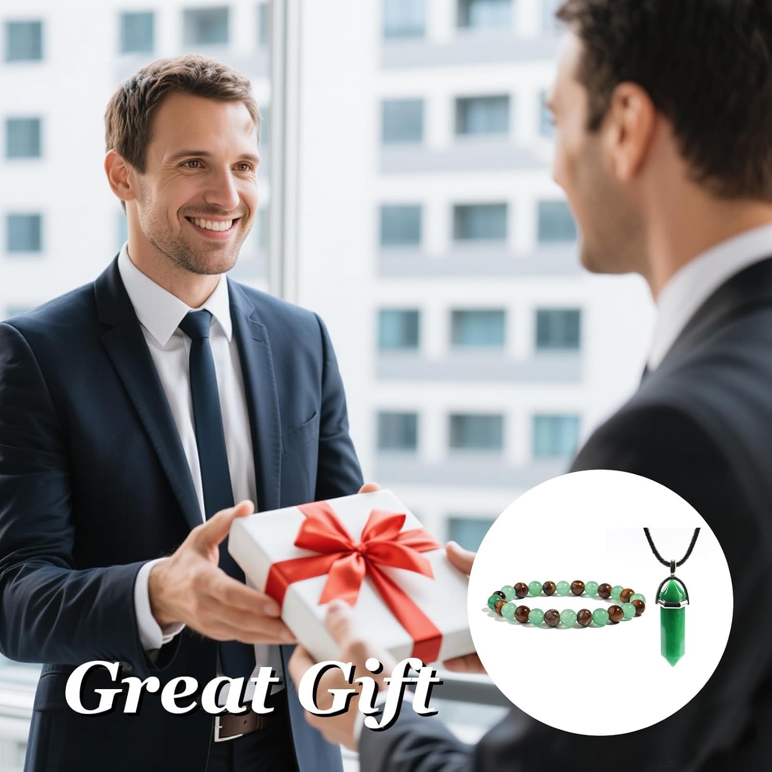 YANCHUN Money Bracelet Wealth for Women Green Jade Pendant Necklace Beaded Crystal Bracelets Good Luck Charms Birthday Jewelry Gifts - Image 5