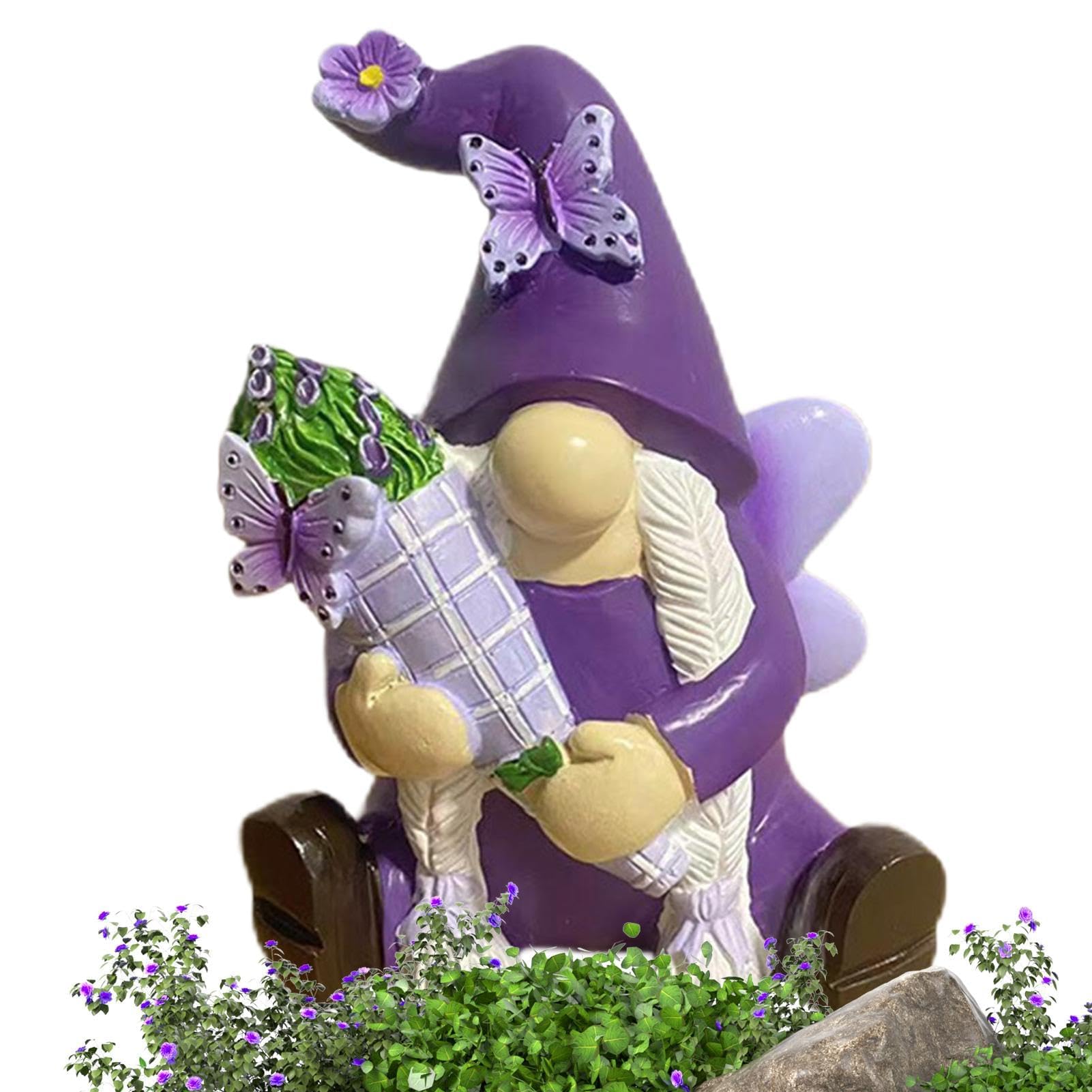 Estatuas de Adornos, decoración de Sala de Estar, esculturas de gnomos de Resina, Decoraciones de gnomos de Resina for Patio, Adorno de Estatua de gnomo de Dibujos Animados for césped