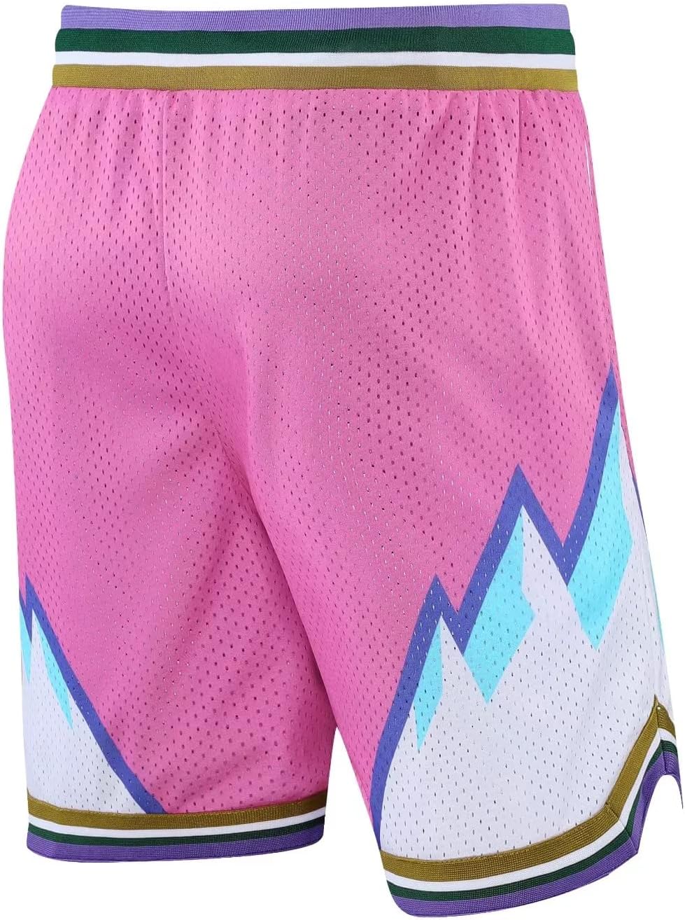 DIOTSR Mens Retro Basketball Shorts Running Athletic Graphic Shorts Streetwear Designer with Pockets