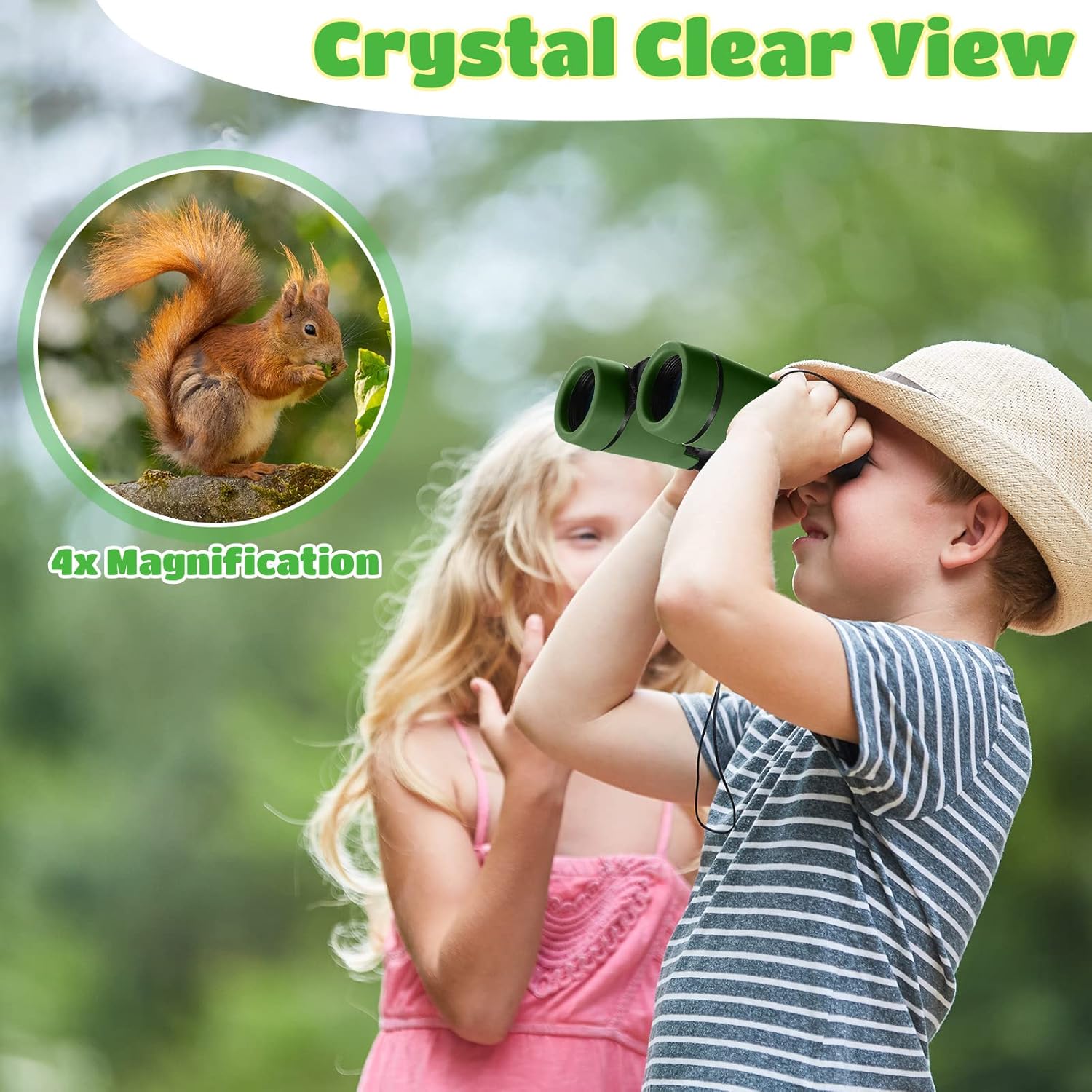 6 Pack Binoculars for Kids for Age 3-12 Years Boys Girls Kids Binoculars Shock Proof Toy Outdoor Gift Hunting Folding Small Telescope for Bird Watching Educational Learning Exploration(Fresh Colors)