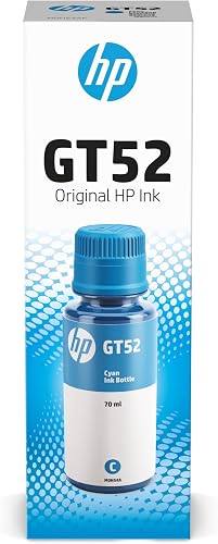 HP GT52D Ink Cartridge Bottle 70 ml, Cyan,packaging may vary