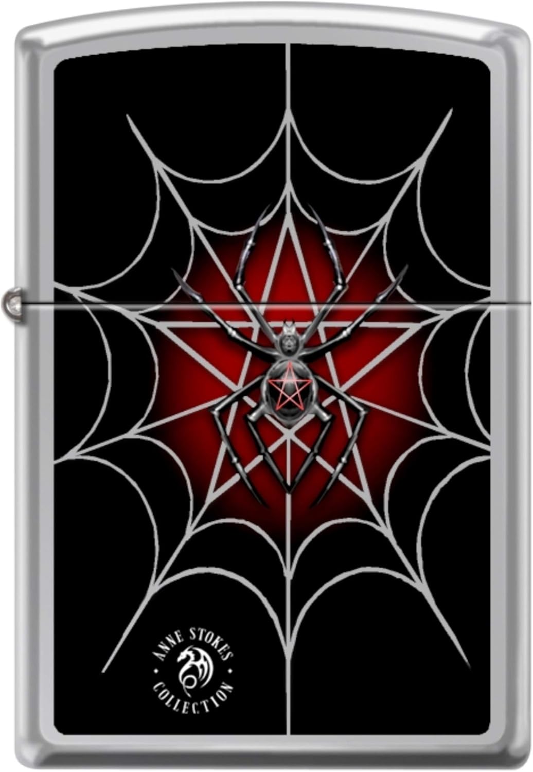 Zippo Anne Stokes Collection Spiderweb High Polish Chrome Windproof Lighter New