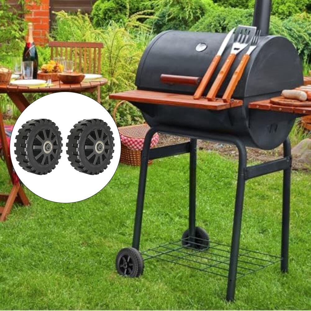 2 Ruote Silenti 6 Pollici per Barbecue Sostituzione