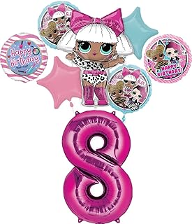 LOL Surprise 8th Birthday Party Supplies Balloon Bouquet Decorations