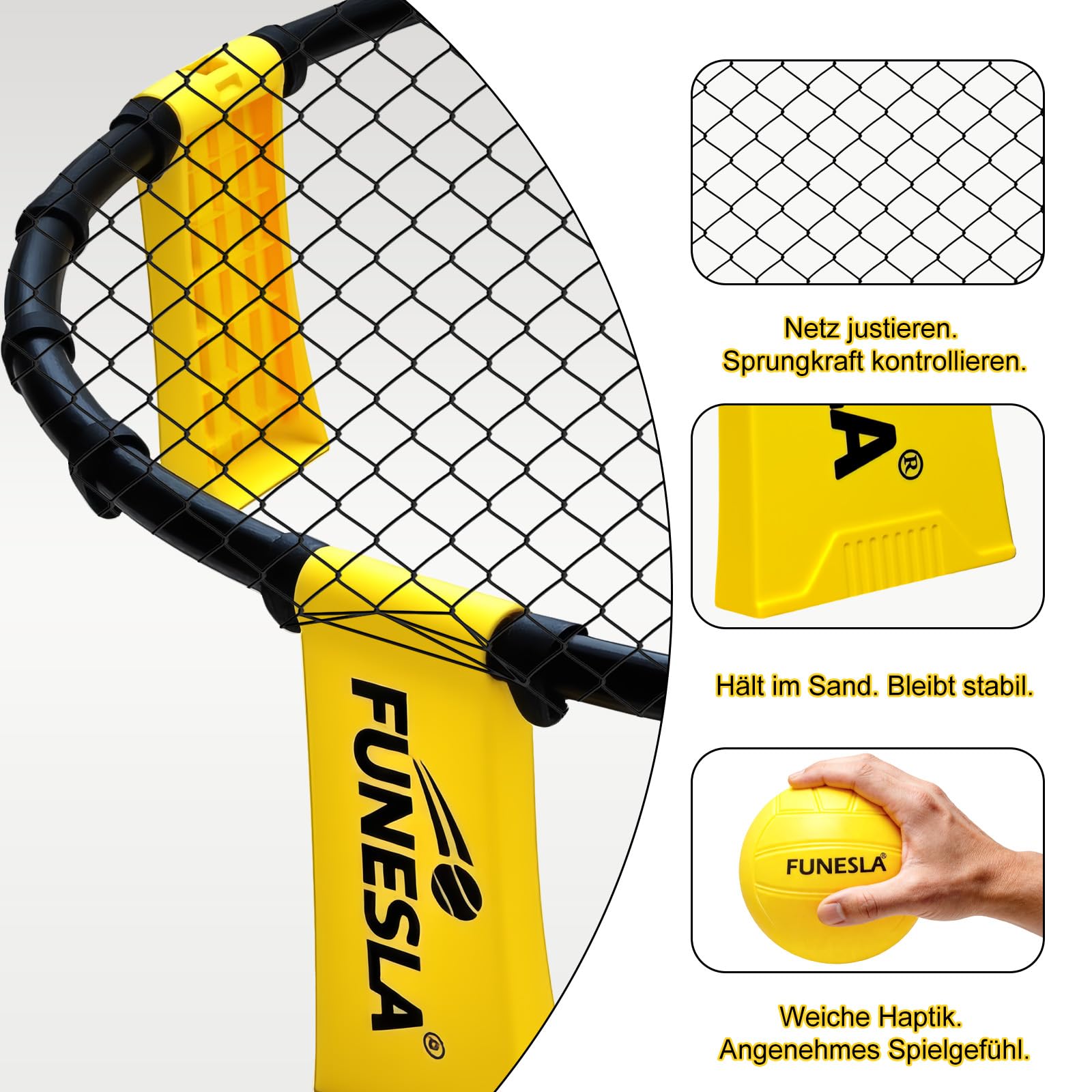 Roundnet Spiel Set 2026 – LED Leuchtversion, 2 Bälle, 7 Farben blinkend, einstellbare Netzspannung, tragbares Outdoor-Nachtspiel für Strand Garten Hof, mit verdeckter Nadelpumpe & Tragetasche