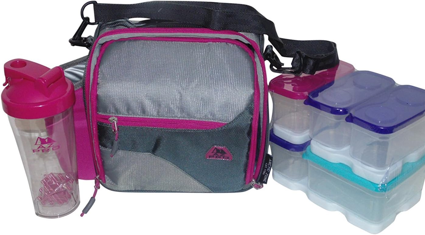 Fuel Pack 18 piece lunch box set with 3 High Performance Interlocking Ice Bricks