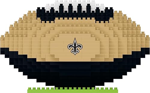 Miniatura 18 de FOCO NFL BRXLZ - Rompecabezas de pelota de fútbol unisex 3D con logotipo del