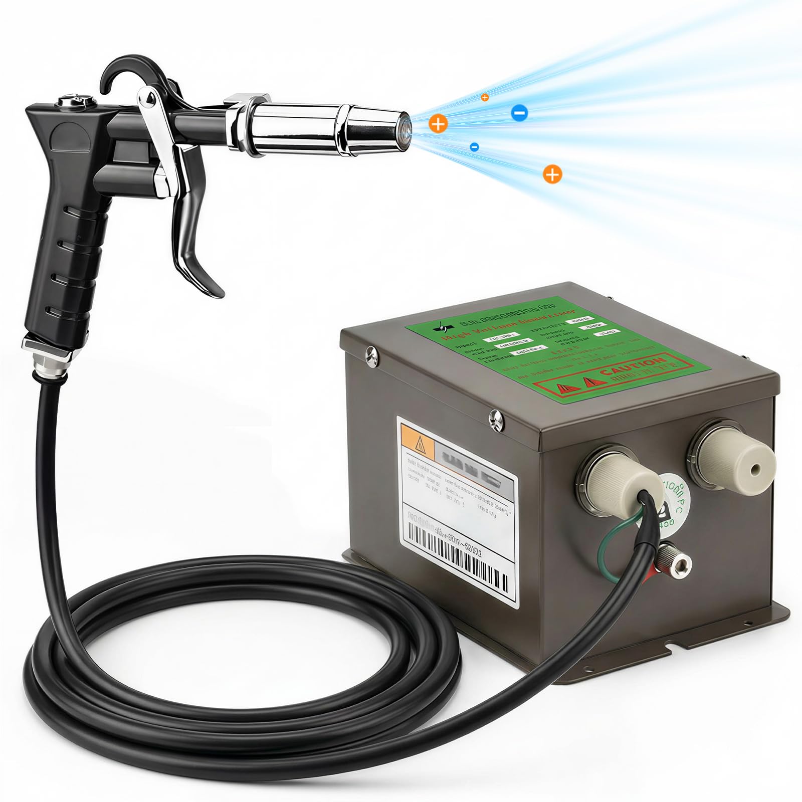 Pistola de aire antiestática ESD - Pistola de aire ionizante, Eliminador estático, Para eliminar el polvo y la carga estática en la producción industrial