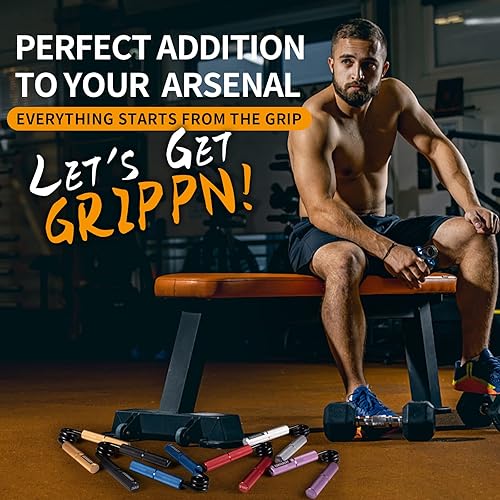 Miniatura 3 de Grip Strength Trainer Set, 50-300LB(6 Pack), Wrist Forearm Strengthener, Metal No Slip, Hand Grip Gripper Strengthener for Strength Training and
