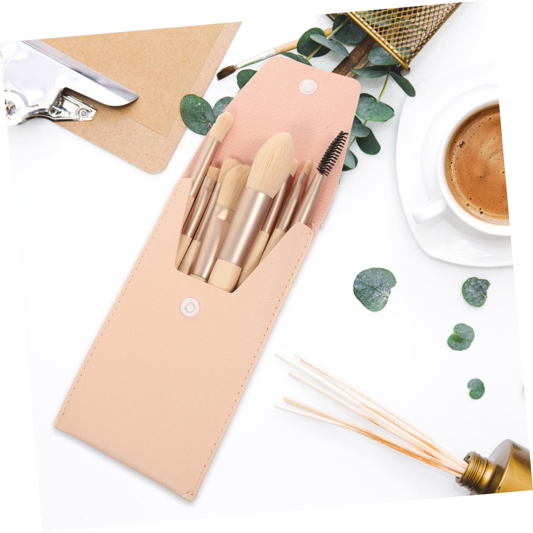 MAGICLULU 5 Set Di Pennelli Per Il Trucco Eleganti E Cosmetici Per Ombretti Da Donna Formato Da Viaggio Per Fard Strumenti Di Bellezza Per Il Viso.