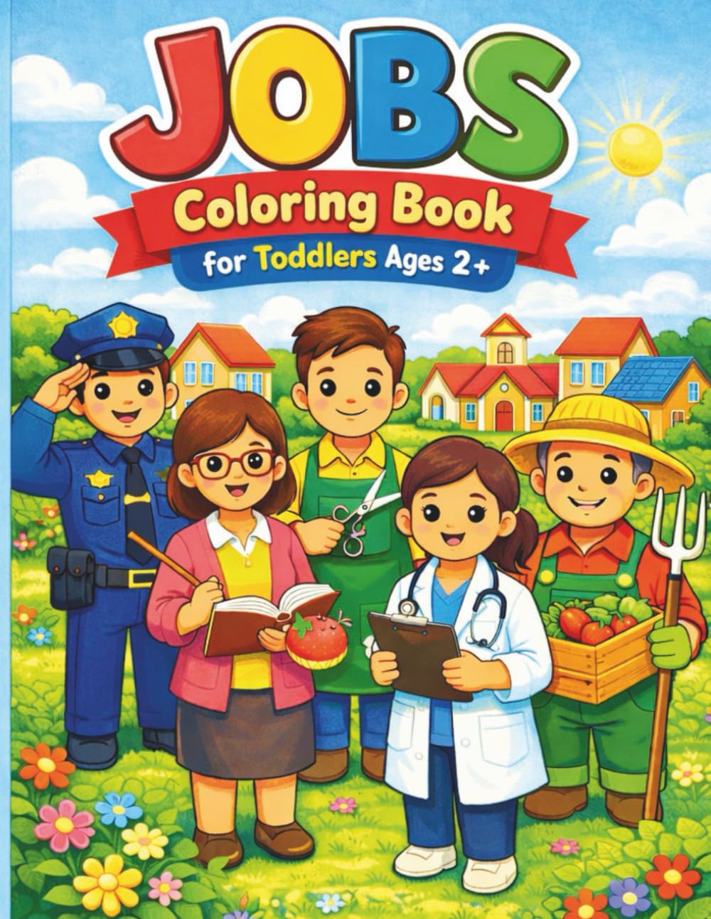 Jobs Coloring Book for Toddlers Ages 2+: 4.My First Jobs Coloring Book, Introduce Toddlers to Everyday Heroes, Fun and Easy Occupations to Color for Little Hands and Big Imaginations