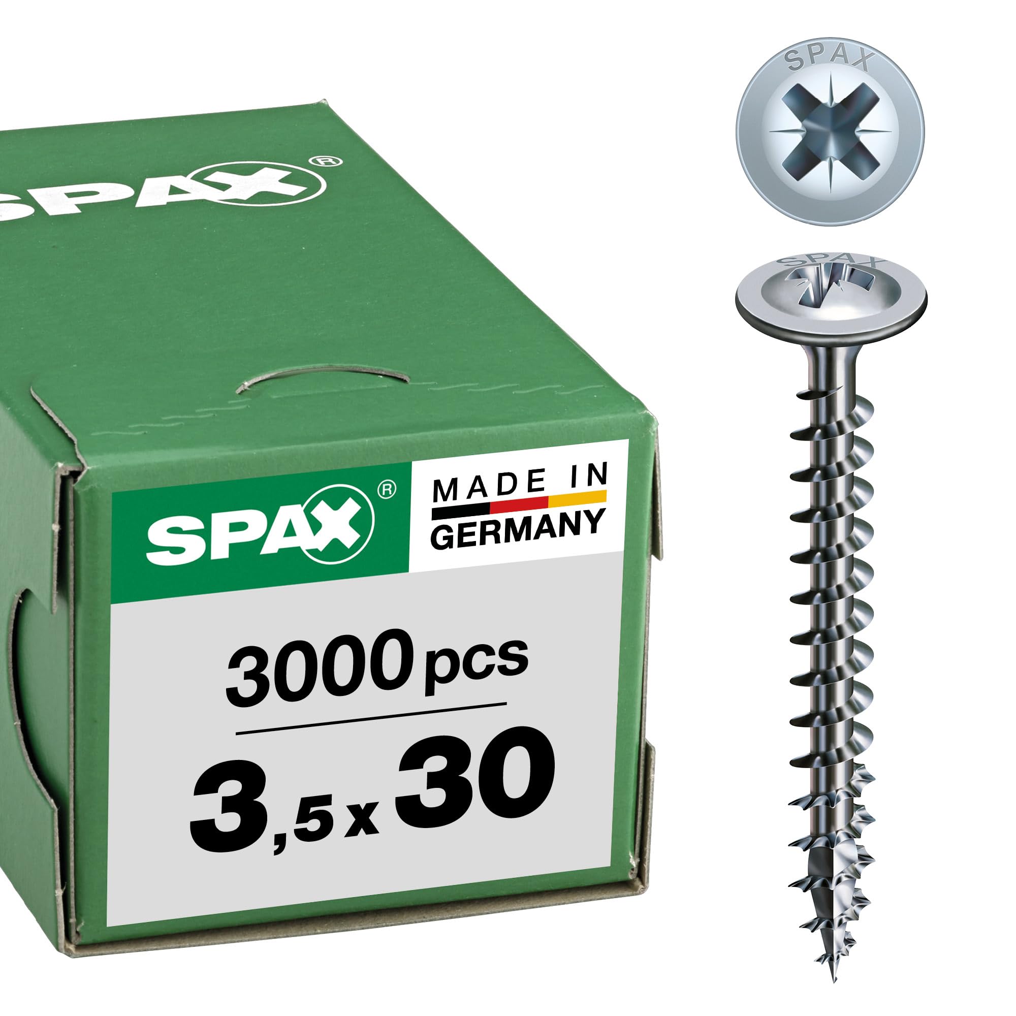 SPAX - Viti per parete posteriore, 0/1036/001/3,5/30/ /01