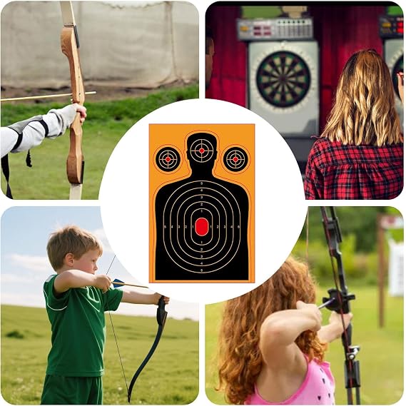 Range Targets, 18x12 Inch Reactive Target,Throwing Practice Paper | for Outdoor Practice Competition Daily Training Team Activity Recreation Kids Adults