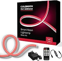 Vista 11 de Tiras de luces LED inteligentes de neón, luces de cuerda WiFi RGB+IC para interiores con control remoto, luces de tira LED impermeables y flexibles