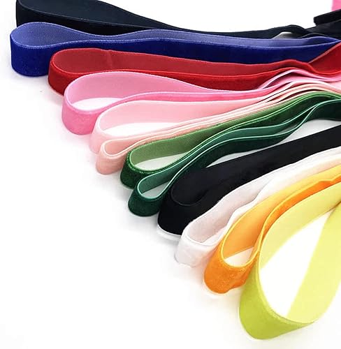 Miniatura 4 de Bobina de cinta de terciopelo de 10yardas, disponible en muchos colores