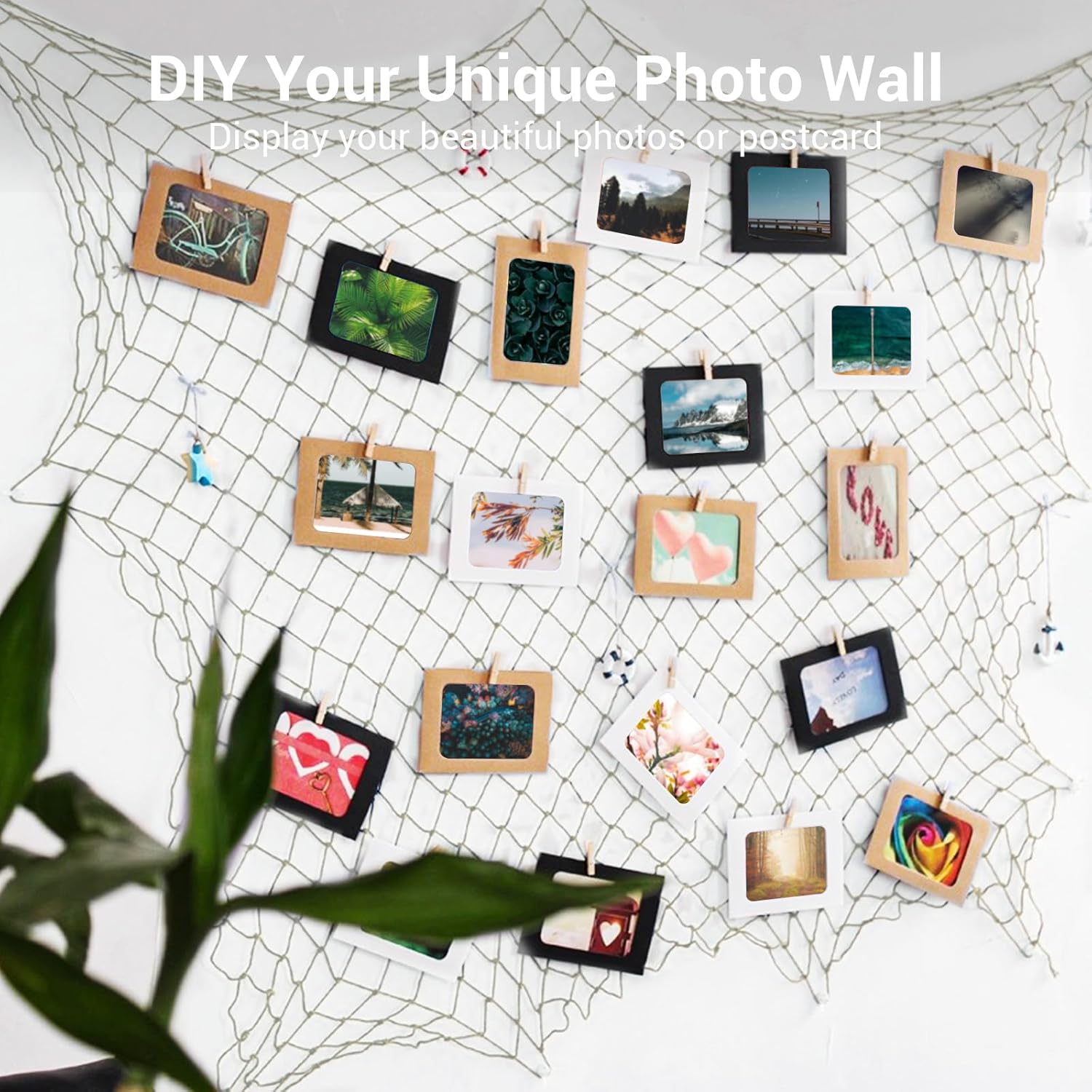 10x5 Feet X-Large Fishing Net Decor for Party - 2 Pack Beige Fish Net Decorations Beach Hawaiian Pirate Under The Sea Party Decorations, 3mm Cotton Fishnet Ocean Nautical Themed Wall Table Decor