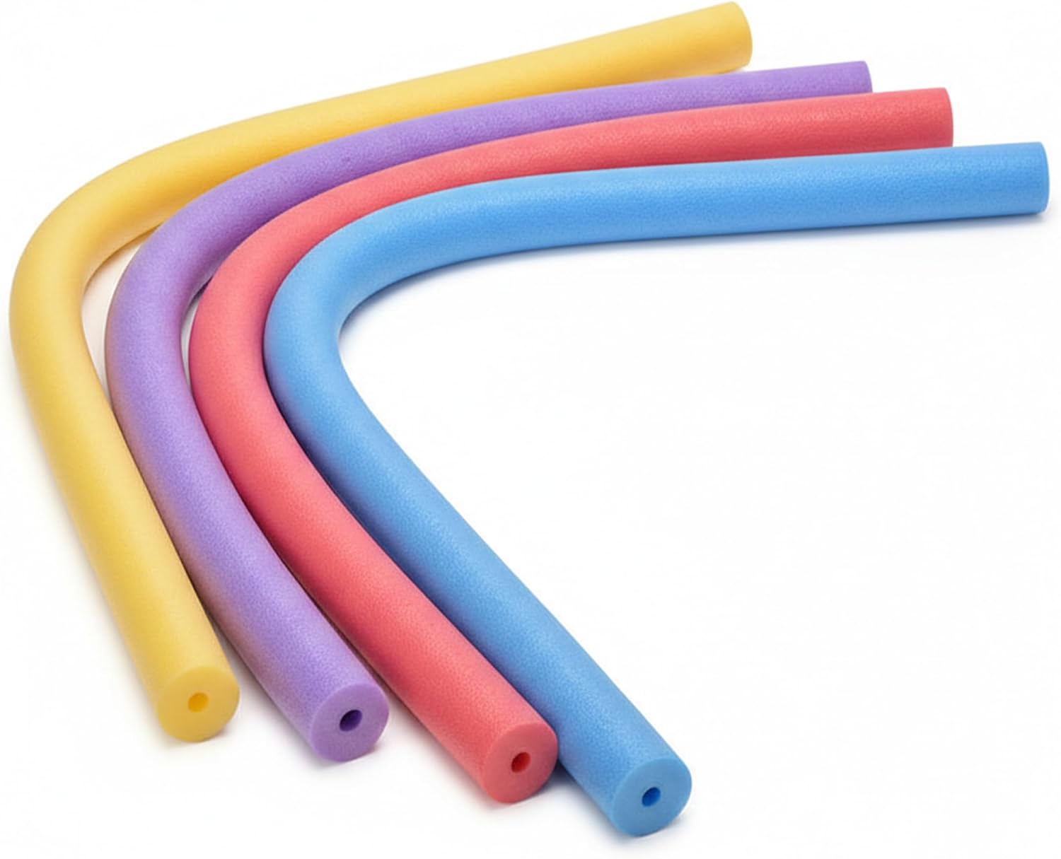 Pool Noodles Jumbo Jumbo Pool Noodles - 4 Pack Foam Swim Floats 59 Inch Hollow Floating for Kids Water Play Gymnastics and Blindfolded Games (Red Yellow Purple Blue)