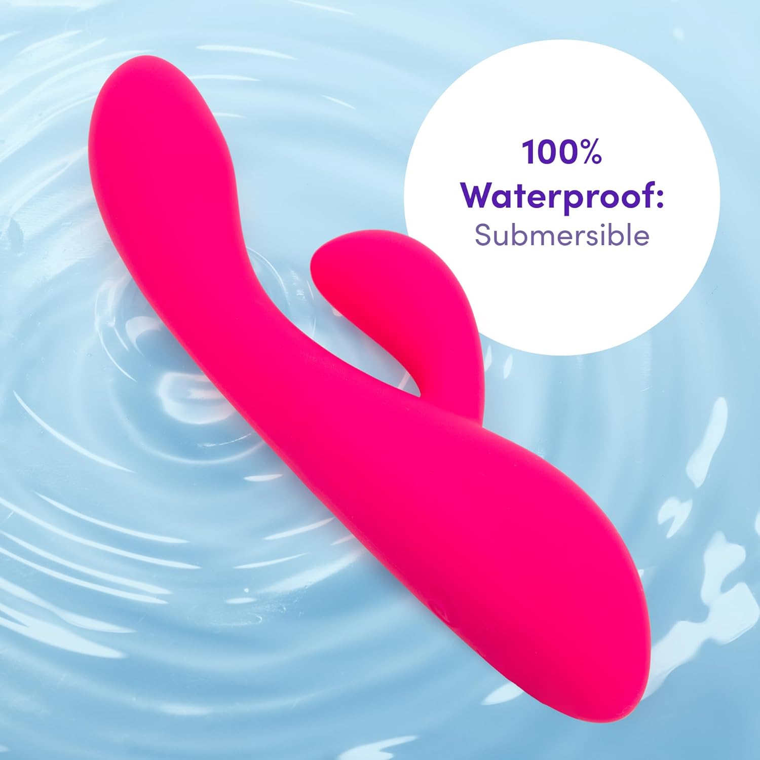 Lovehoney Dream Warming Rabbit Vibrator - 5 inch Silicone Vibrating Dildo - G Spot & Clit Stimulator - 9 Vibration Modes - Rechargeable & Waterproof Vibrator for Women - Adult Sex Toy - Pink
