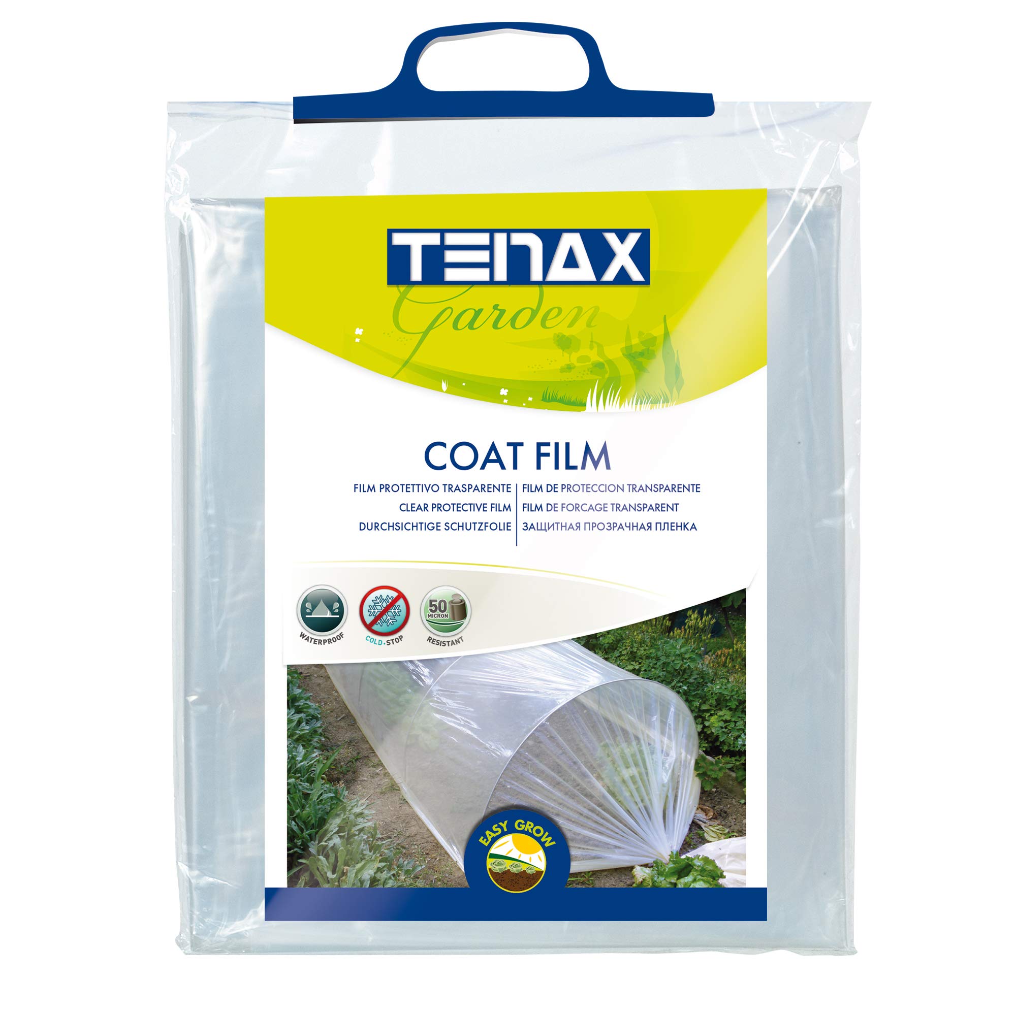 tenax Coat Film, 2,00 x 10 m przezroczysta folia ochronna z tworzywa sztucznego na tunel i osłony, ochrona roślin ogród warzywny