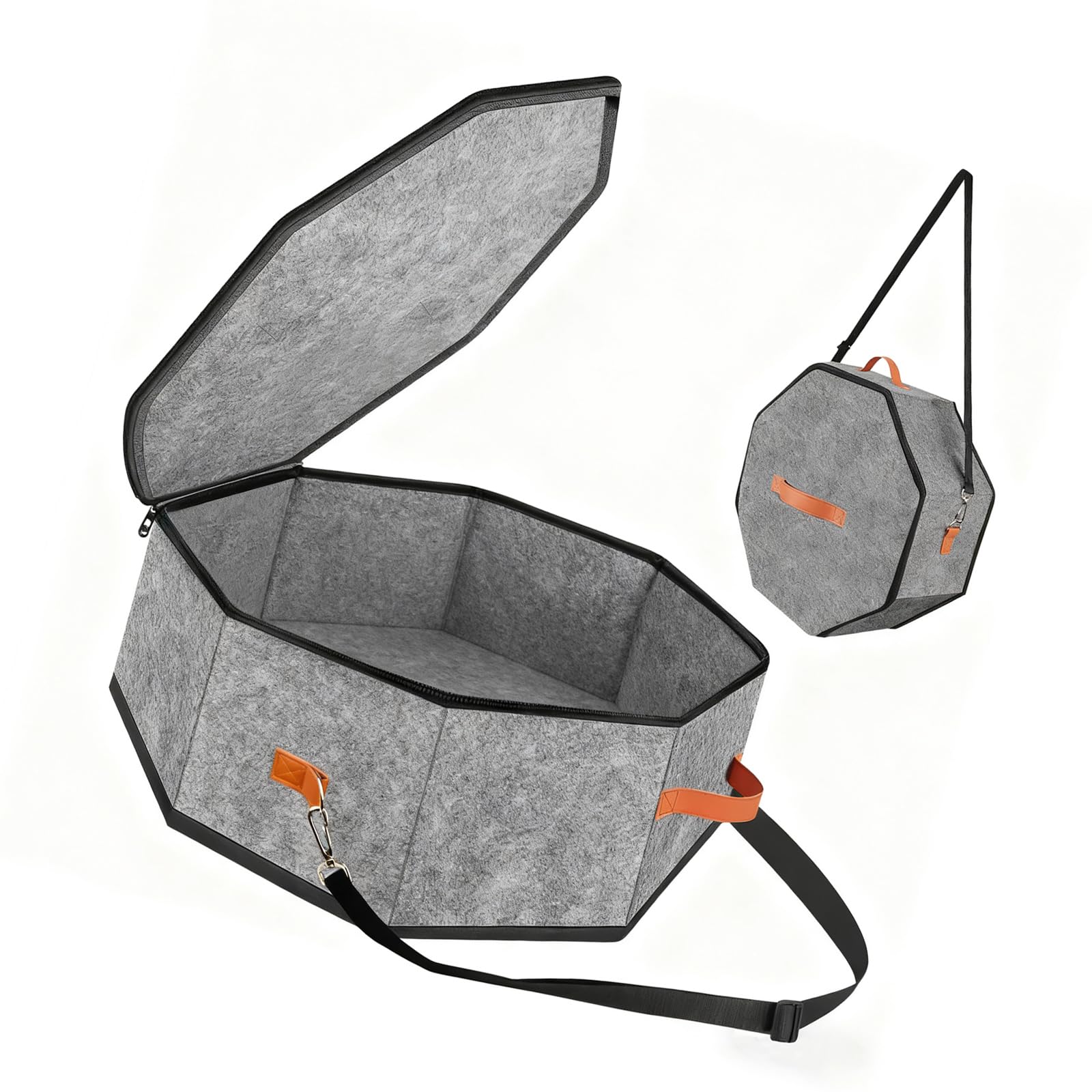 Organizadores de sombreros de ala ancha plegables y cajas de viaje para armarios