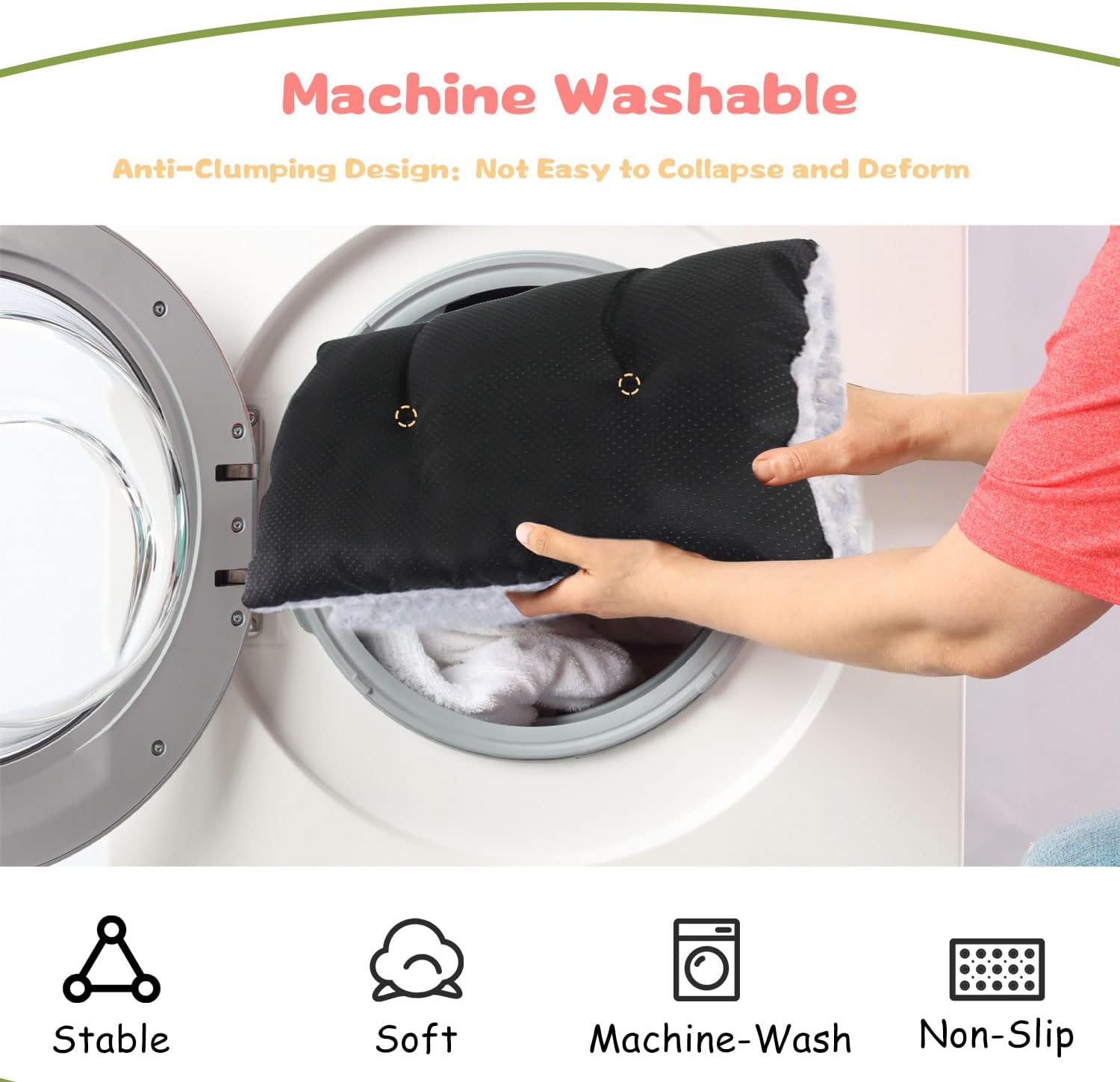 Furrybaby Dog Bed Mat Soft Crate Mat with Anti-Slip Bottom Machine Washable Pet Mattress for Dog Sleeping(M 30x19'', Light Grey Mat) : Pet Supplies