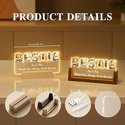 Miniatura 2 de ALBK Regalos conmemorativos personalizados marco de fotos personalizado en memoria amorosa para la pérdida de un ser querido, placa conmemorativa