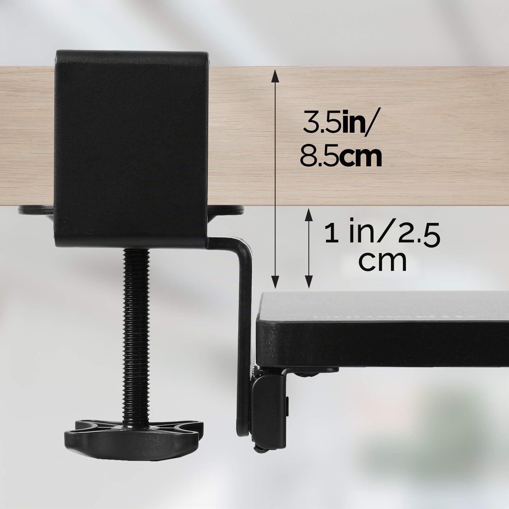 Duronic DKTPX2 Tastaturablage ergonomisch Schreibtisch Schublade ausziehbar