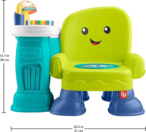 Miniatura 6 de Fisher-Price Silla de aprendizaje de canciones y cuentos de juguete para niños pequeños con luces musicales y actividades para niños a partir de 1