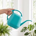 Fasmov Plastic Watering Can, Bright Blue, 1-Gallon