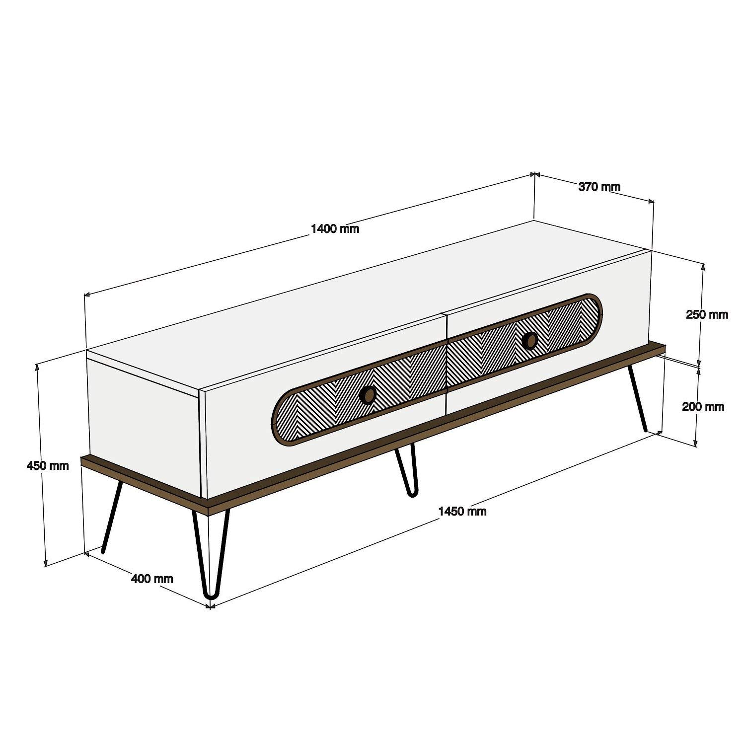 Skyedecom Oak 845HCT5213 - Conjunto de muebles de salón de roble