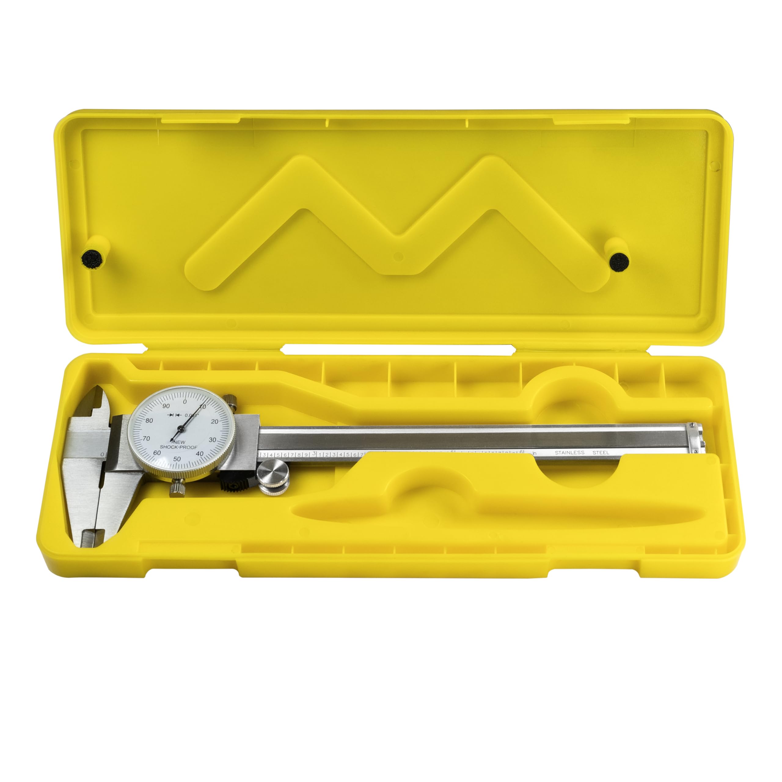 TEXALAN(R) 0-6" 4 Way Dial Caliper .001" Shock Proof Imperial Carbon Steel