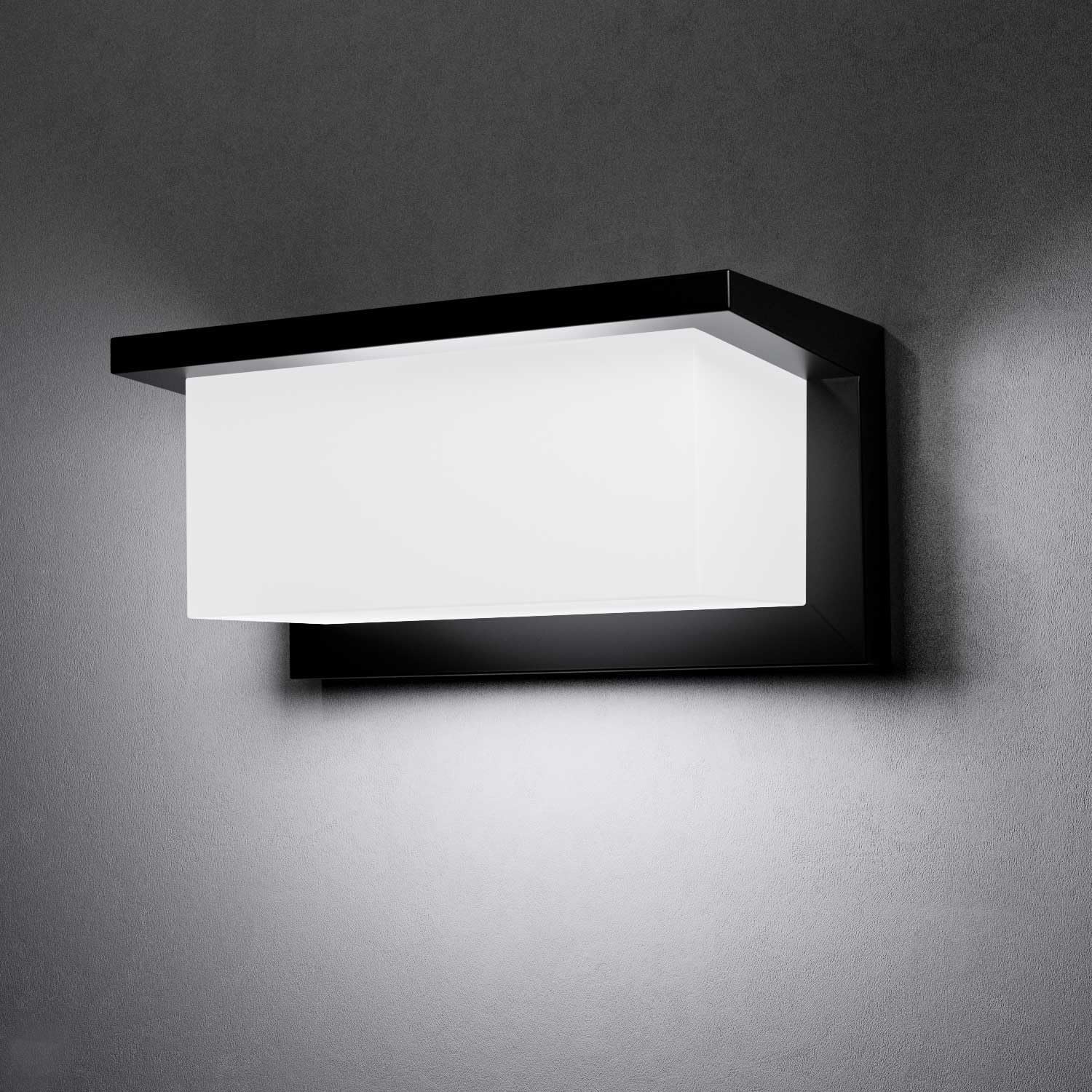 rosykite Modern Led Outdoor Wall Lights for House, 18W Porch Light Fixture 3000K 4000K 5000K CCT Selectable, Waterproof IP65 Exterior Lighting for Garage,Front Door