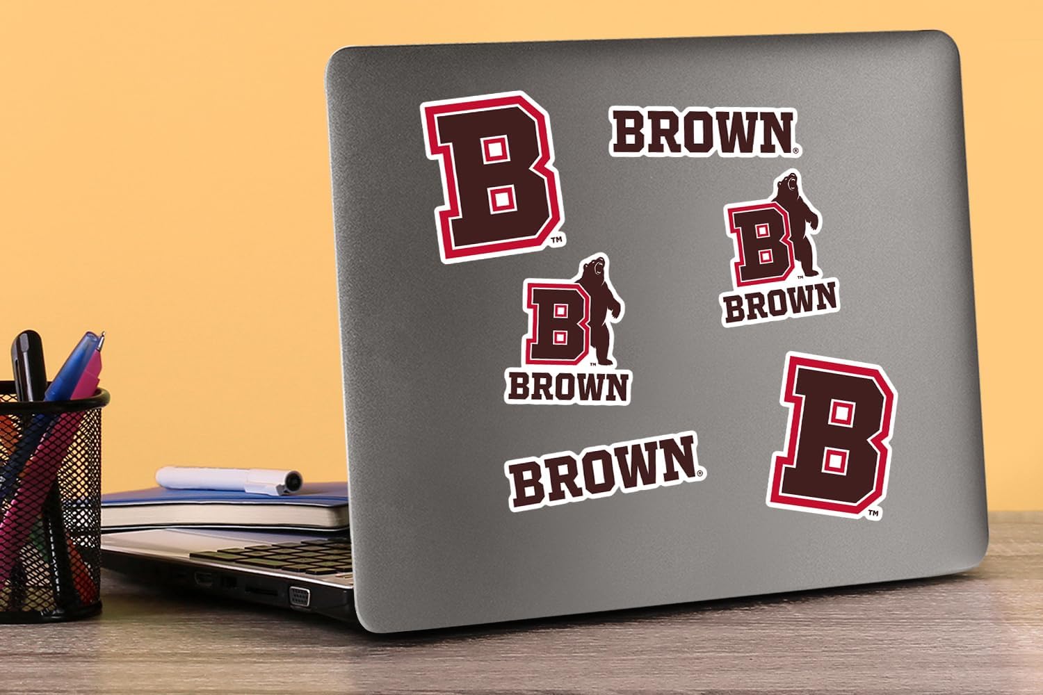 Brown University 50ct Vinyl Large Deluxe Stickers Variety Pack - Laptop, Water Bottle, Scrapbooking, Tablet, Skateboard, Indoor/Outdoor - Image 3