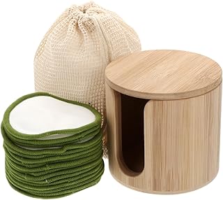 Beavorty 1 Conjunto De Almofada Removedora De Maquiagem Para Limpeza De Olhos Esponjas Faciais Para Limpeza Almofadas De Limpeza Laváveis Almofadas De Algodão Orgânico Pó Cosmético