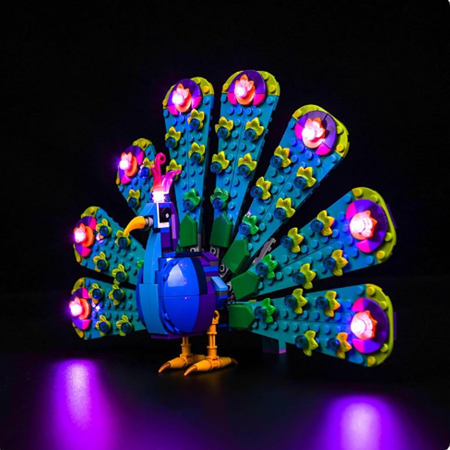 LED Lighting Kit Compatible with Lego 31157 Exotic Peacock LED Light Set (Model Kit Not Included - Lighting Components Only)
