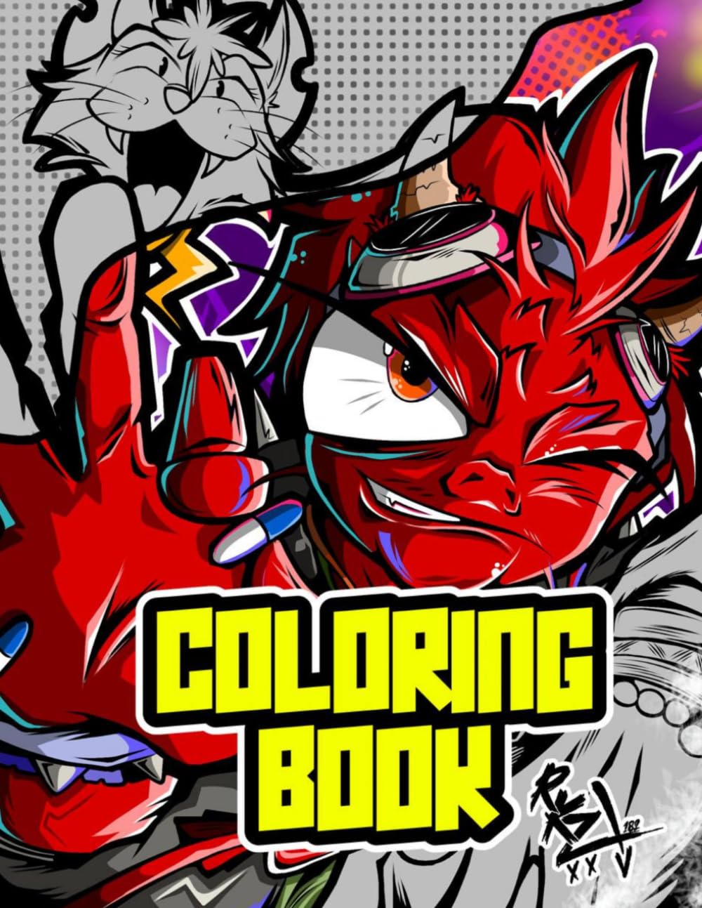 COLORING BOOK RKZ182: ORIGINAL BOOK OF ILLUSTRATIONS BY: RKZ182 BOLD URBAN ART AESTHETIC