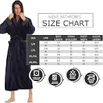 Ccko Robe Homme avec Hood, Grande et Tall Chaud peluche douce Robes pour hommes, Peignoir homme avec Poches pour bain spa