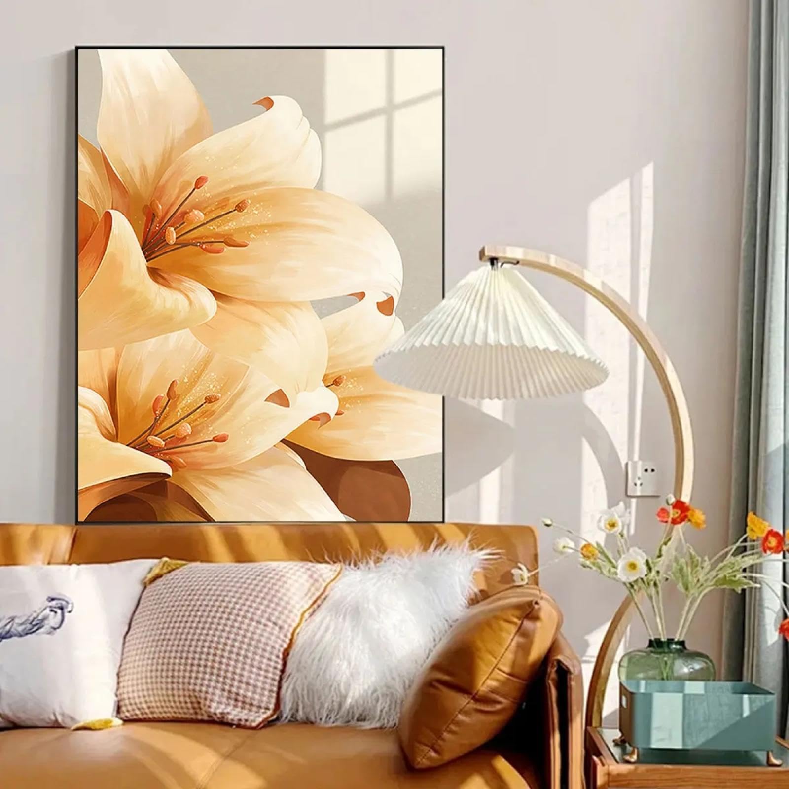 Affiches fleurs de lys imprimées sur toile KEBIA 40x60 cm pour salon - 8