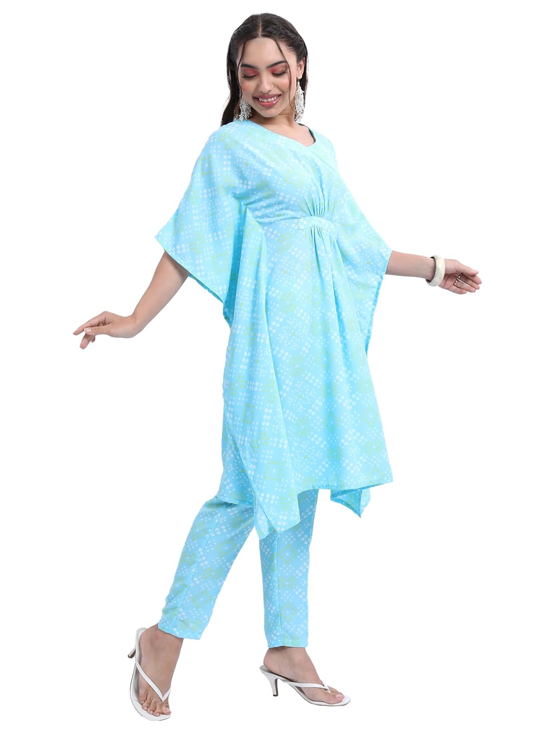 Vishudh Women’s Polyester (VNK3005771_Blue