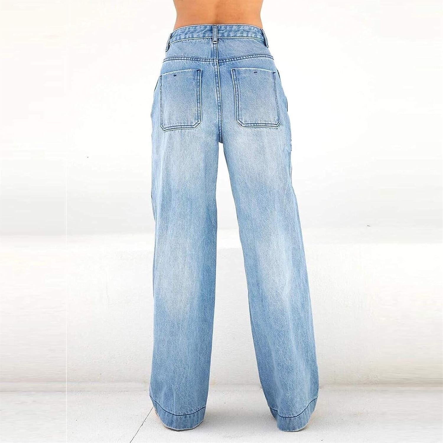 Tall Straight Leg Jeans | Blue | Destroyed | Tall | De perfecte spijkerbroek voor lange meiden! – The Wildflower Club