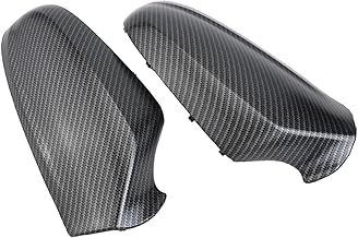 Honseadek Vauxhall Astra H Carbon Fiber Mirror Cover ABS Material Matte Finish Rear View Mirror Cover for Astra H